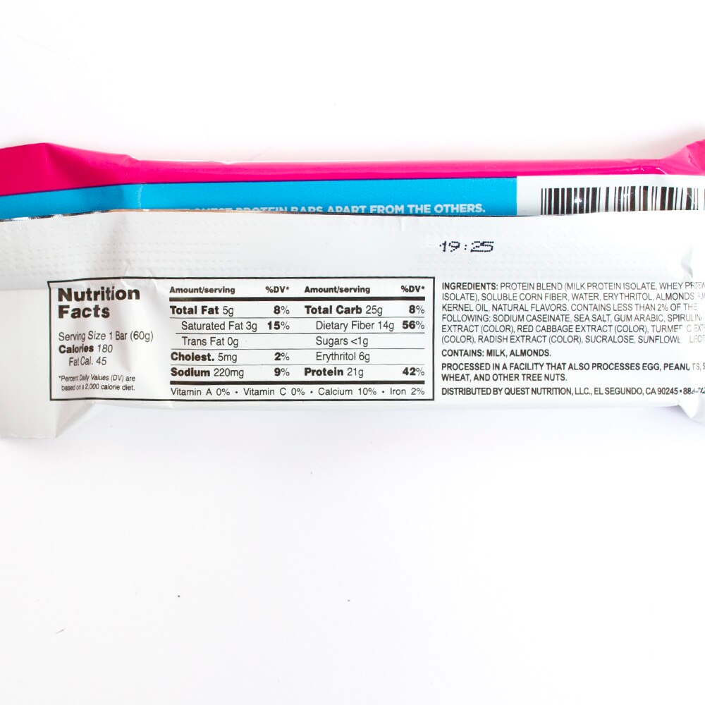Protein, Food & Beverage, Quest, Bar, 2.12 ounce, 109525, Birthday Cake
